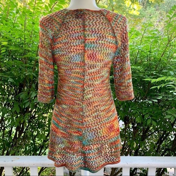 *SALE* EUC Gorgeous Boho Crochet Multicolored Top! - Picture 7 of 13